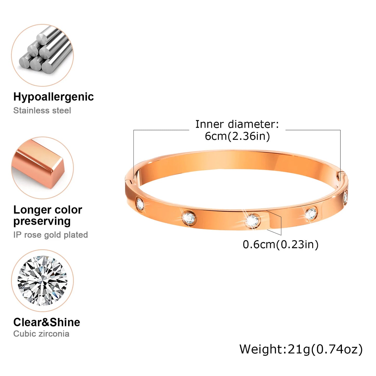 Luxury Love Cuff Bracelets