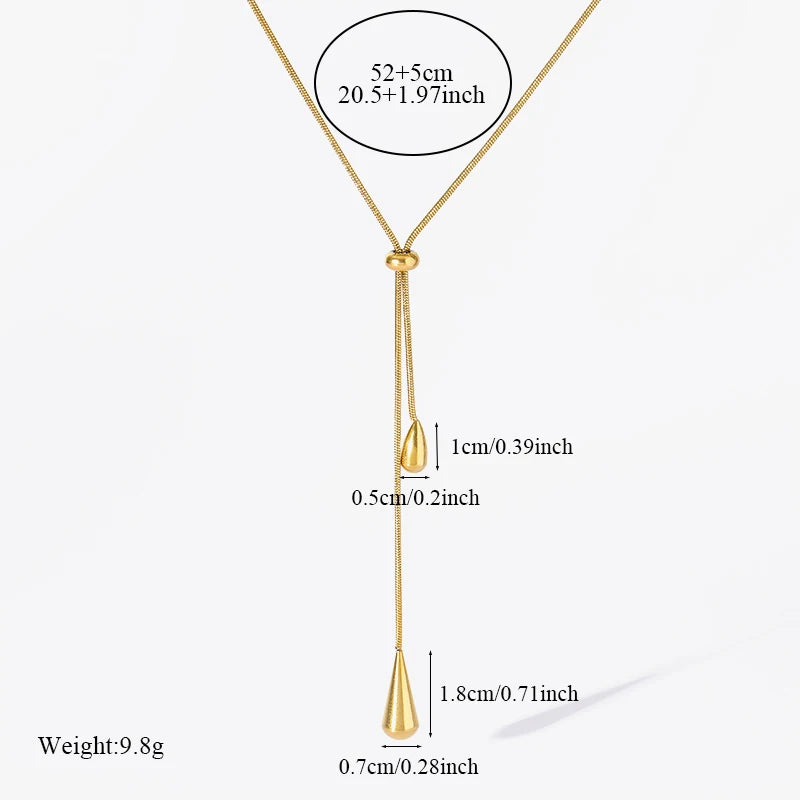 Water Drop Pendant Necklace