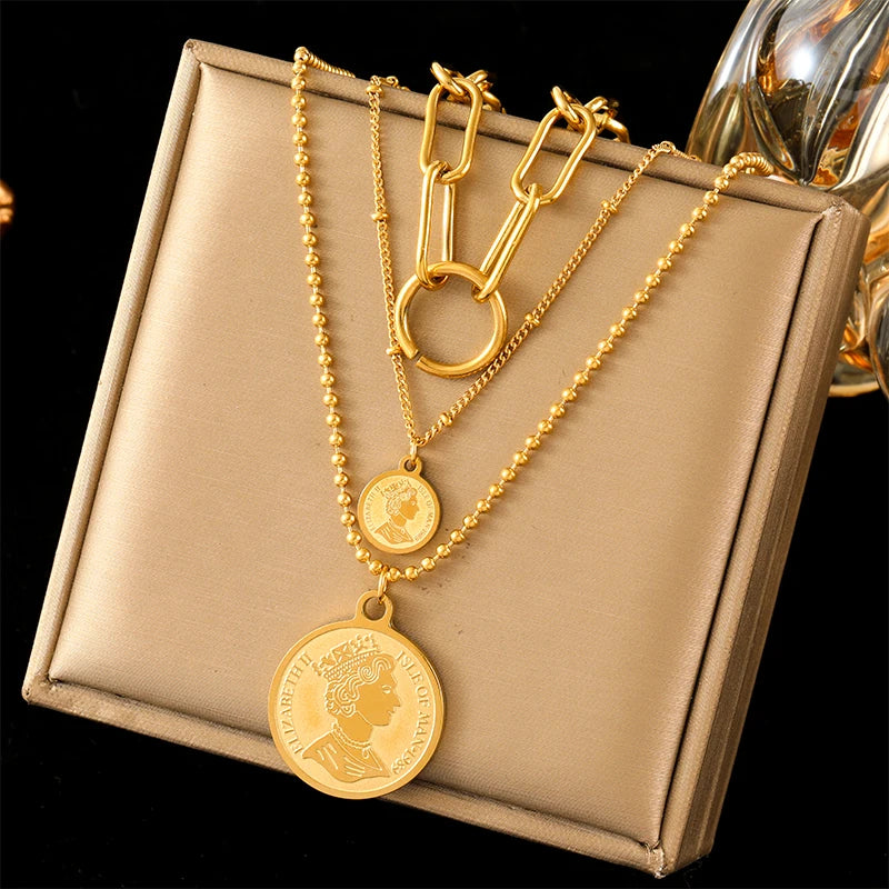 Round Pendant Necklace