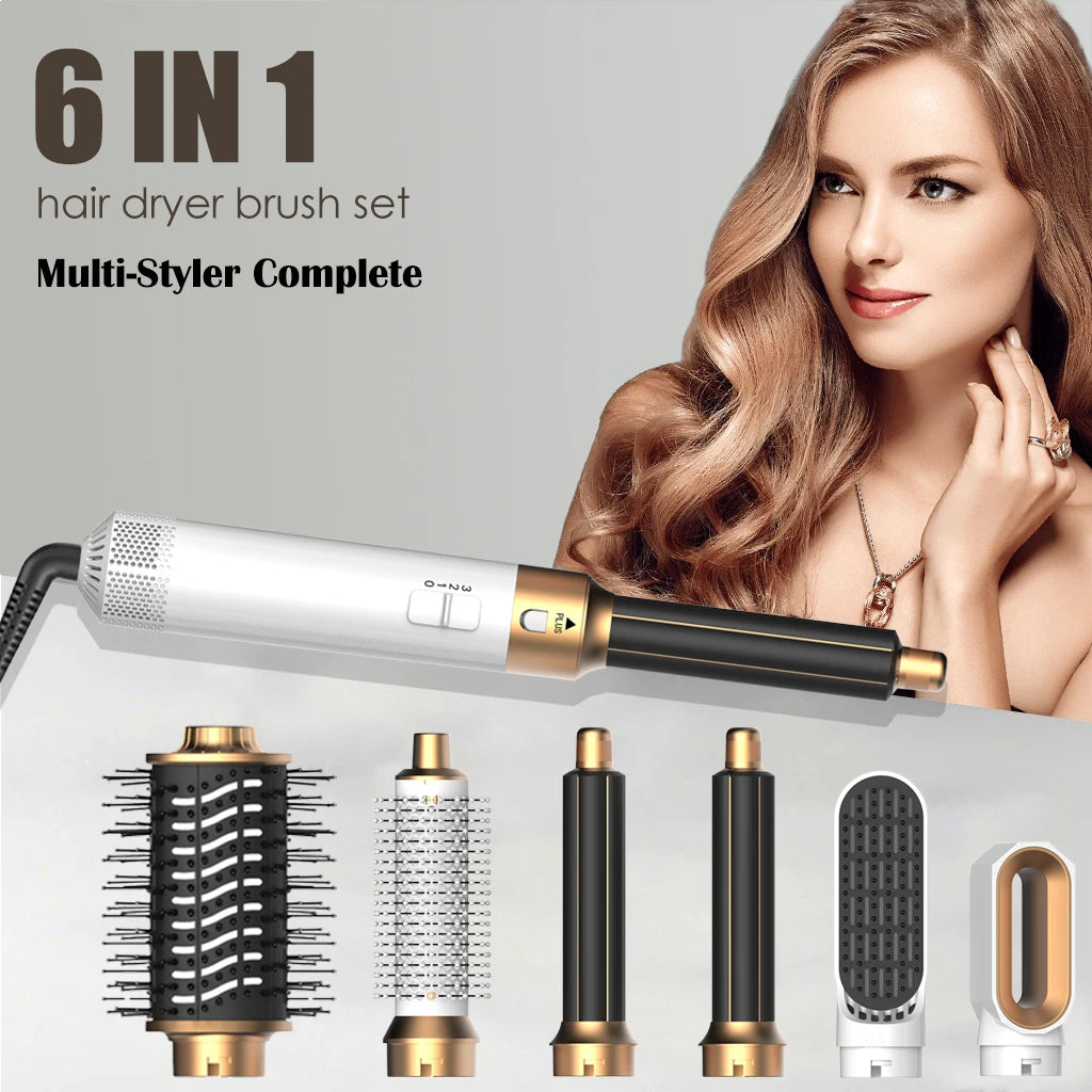 6 in 1 Hair Dryer Comb Brush Multifunctional