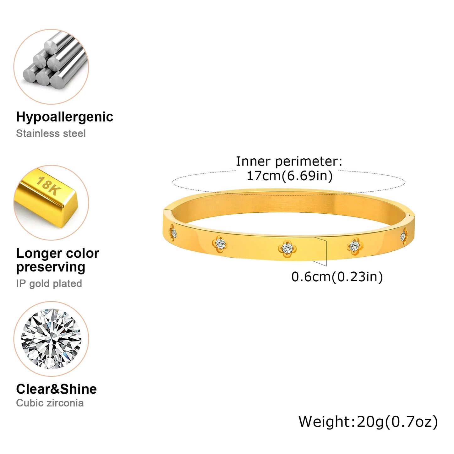 Luxury Love Cuff Bracelets