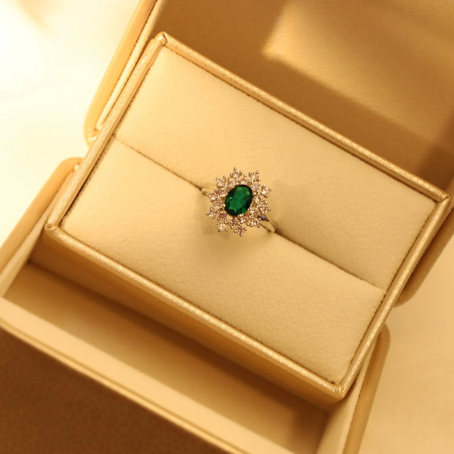 Oval Green Crystal Zircon